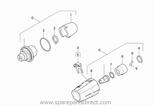 Triple jet nozzle