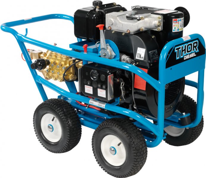 Thor range of diesel engined pressure washers